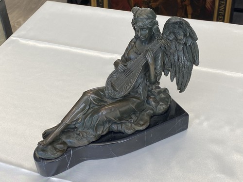 Scultura bronzo angelo - in,