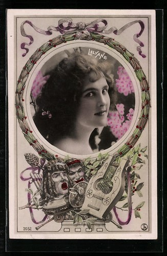 Cartolina attrice liyane - cartolina,