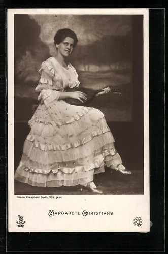 Cartolina attrice margarete - cartolina,