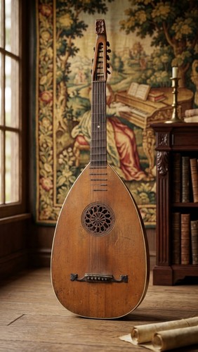 Vecchio liuto chitarra - , 6
