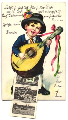Cartolina leporello dresda - cartolina,