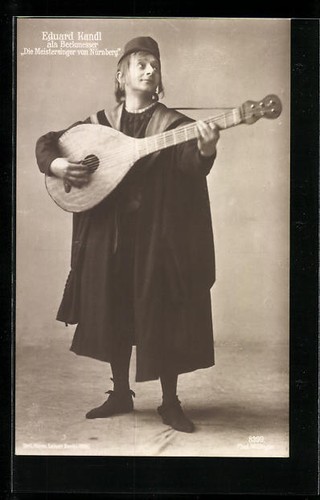 Cartolina cantante lirico