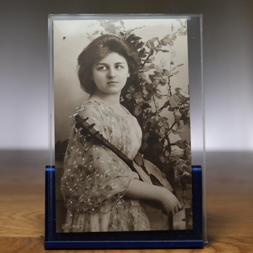 Giovane donna con liuto